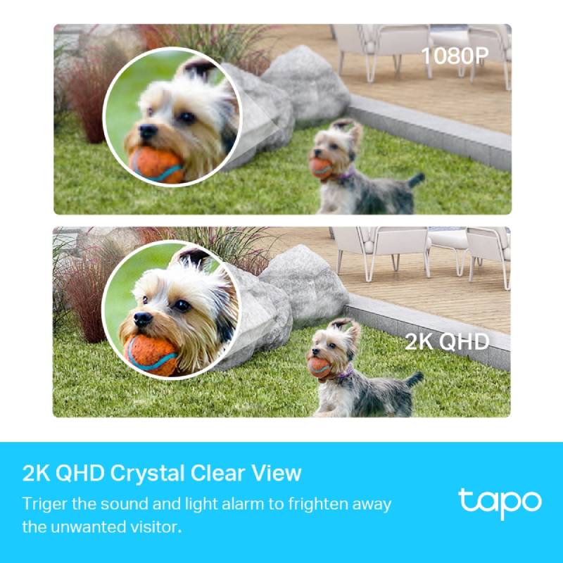 TP-Link Tapo C420S1 Smart Wire-Free Security Camera System, 2K QHD, 1 Camera