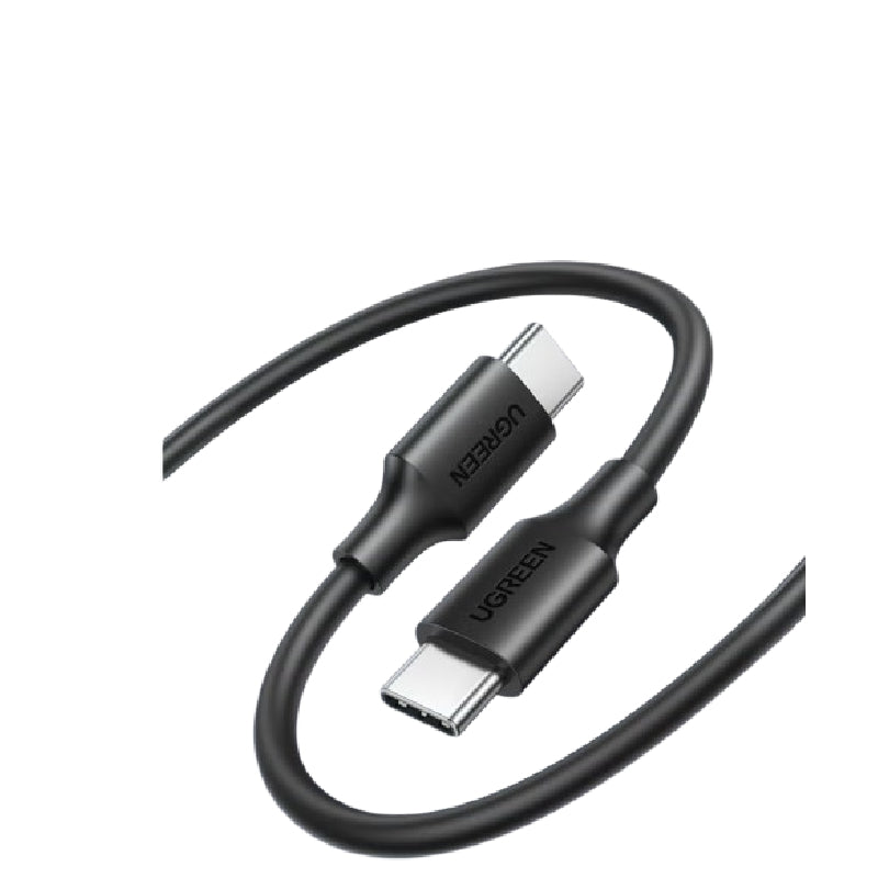 كابل UGREEN Type-C إلى Type-C، شحن سريع 60W PD، أسود