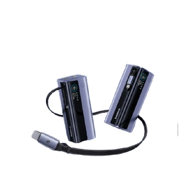 باور بانك Baseus، سعة 20000mAh، شحن سريع 145W مع كابل USB-C مدمج، موديل FGR11، أسود