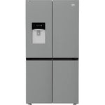 Beko  ثلاجة  4 أبواب، نوفروست، إنفرتر، 565 لتر، مزودة بموزع مياه، ، GNE134626ZXH - تيتانيوم إينوكس