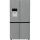 Beko  ثلاجة  4 أبواب، نوفروست، إنفرتر، 565 لتر، مزودة بموزع مياه، ، GNE134626ZXH - تيتانيوم إينوكس