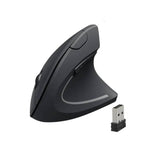 GIGAMAX G-5000 Rechargeable Vertical Ergonomic Wireless Mouse, 1600 DPI, Black