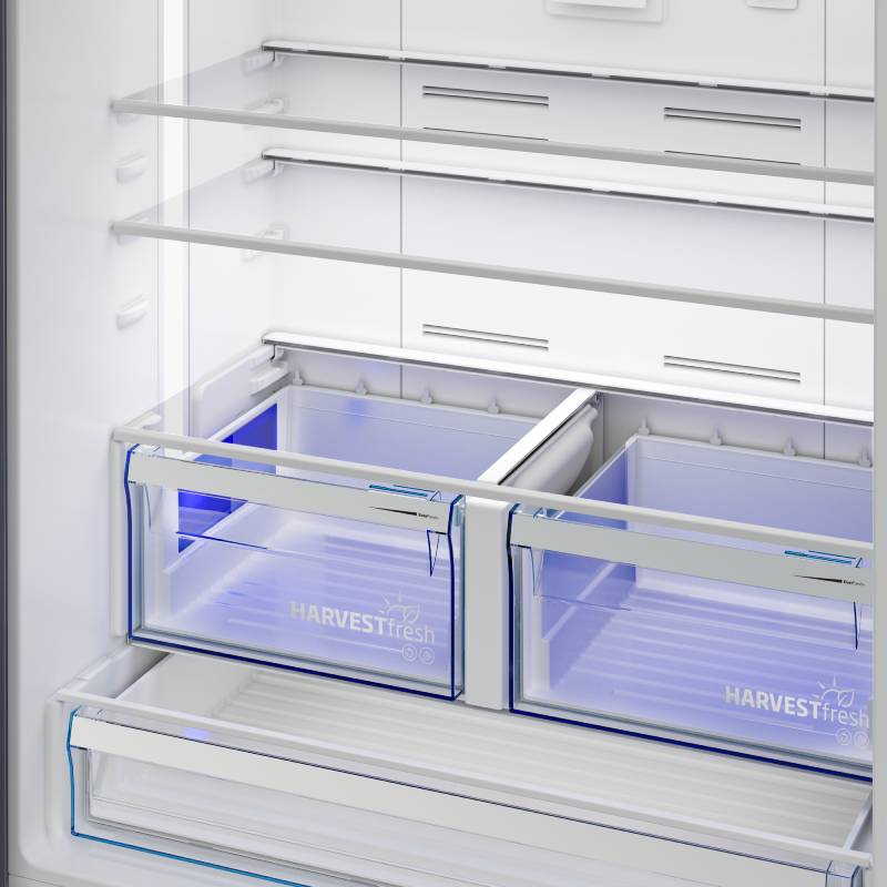 Beko  ثلاجة  4 أبواب، نوفروست، إنفرتر، 565 لتر، مزودة بموزع مياه، ، GNE134626ZXH - تيتانيوم إينوكس