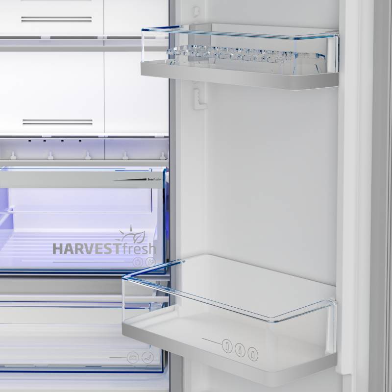 Beko  ثلاجة  4 أبواب، نوفروست، إنفرتر، 565 لتر، مزودة بموزع مياه، ، GNE134626ZXH - تيتانيوم إينوكس