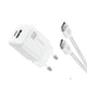 Cellularline Home Charger Adapter 30W Nano GaN with USB-C Cable – White