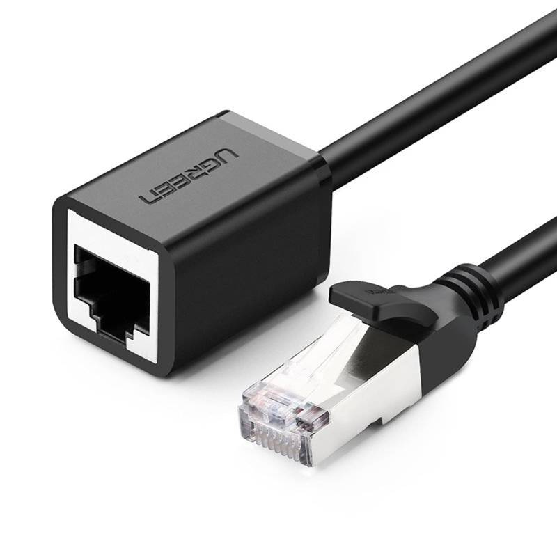 يوجرين كابل تمديد إيثرنت CAT6 FTP بمنفذي RJ45 بطول 3 متر – أسود (11282)