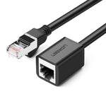 يوجرين كابل تمديد إيثرنت CAT6 FTP بمنفذي RJ45 بطول 3 متر – أسود (11282)