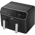 Beko  قلاية هوائية إكسبيرت فراي ديجيتال، مزدوجة المنطقة، 8.5 لتر، 2400 وات، FRL 5388 B - أسود