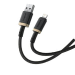 Baseus كابل شحن ونقل بيانات Cafule، USB-A إلى Lightning، بقدرة 2.4 أمبير، طول 1 متر