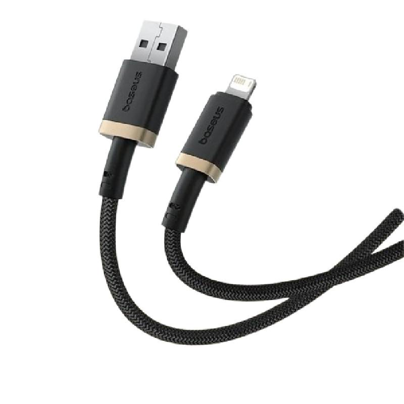 Baseus كابل شحن ونقل بيانات Cafule، USB-A إلى Lightning، بقدرة 2.4 أمبير، طول 1 متر