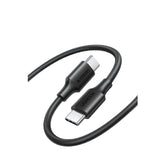 كابل UGREEN Type-C إلى Type-C، شحن سريع 60W PD، أسود