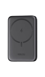 باور بانك RSILOU مغناطيسي لاسلكي بسعة 10000 مللي أمبير، قدرة 20 واط، بمنفذ USB-C  (R1020-002) – أبيض