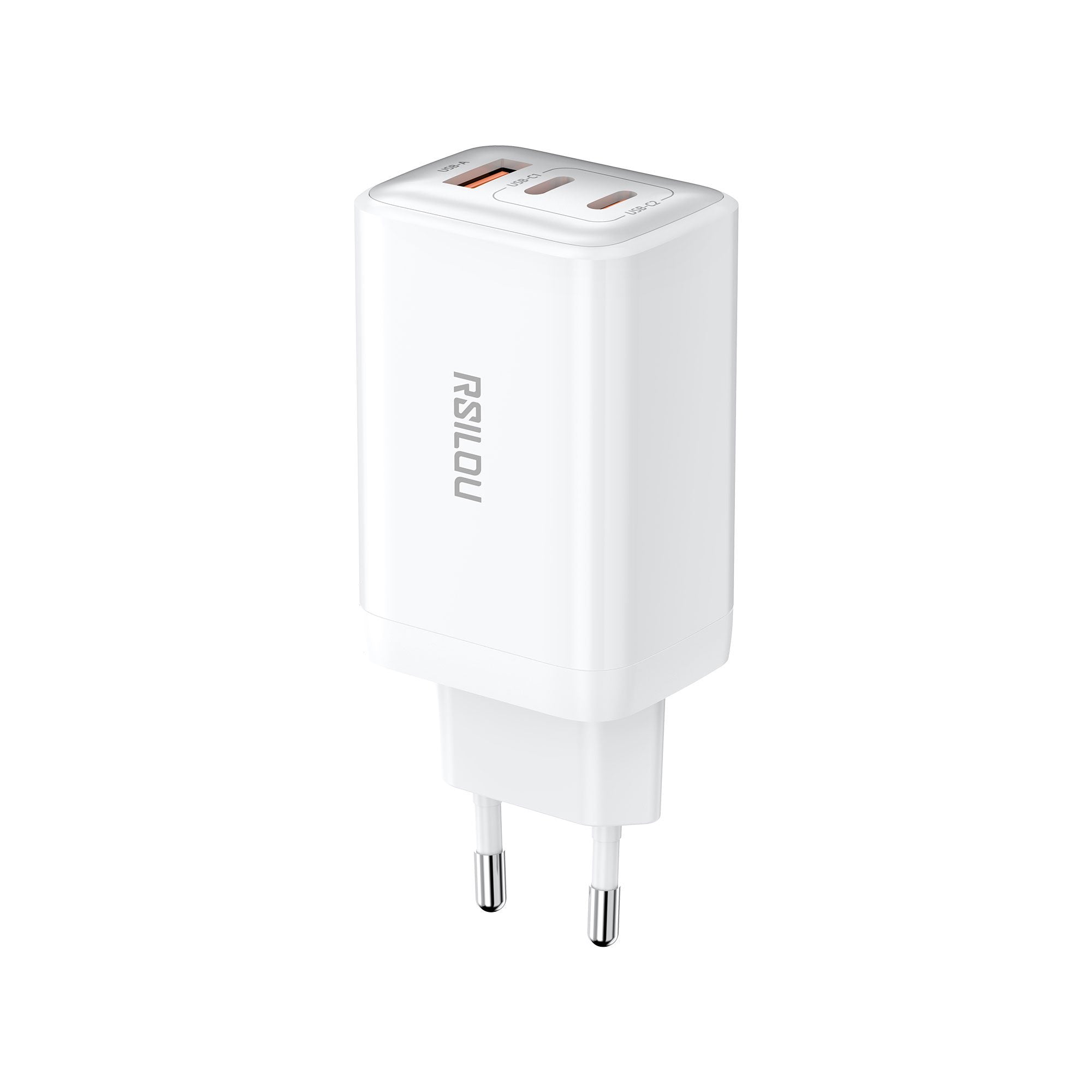 RSILOU GaN 65W Super Fast Charger Adapter 3 Ports (R4292-001) – White