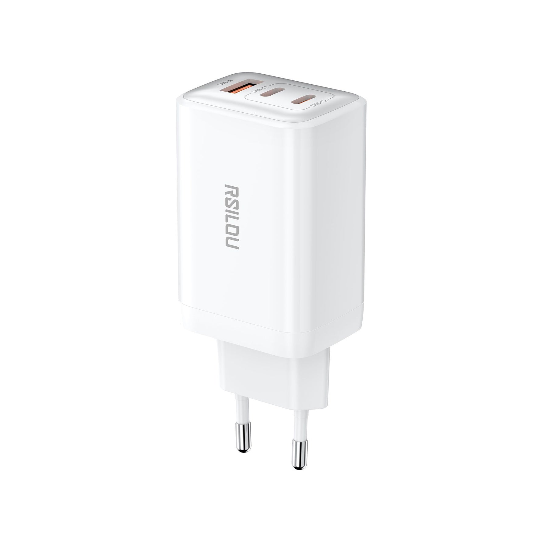 RSILOU GaN 65W Super Fast Charger Adapter 3 Ports (R4292-001) – White