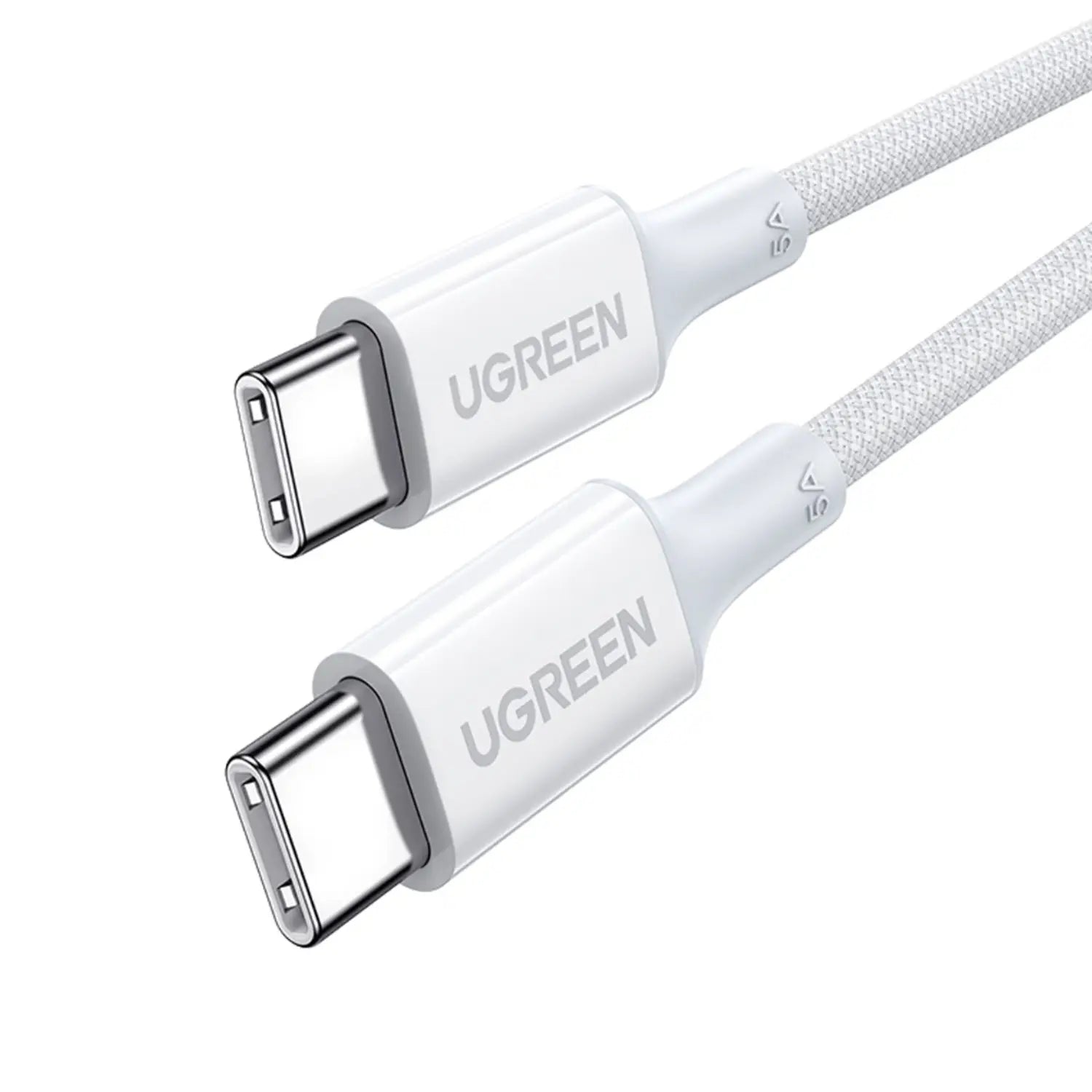كابل UGREEN USB-C إلى USB-C PD بقدرة 100 واط وطول 1 متر – أبيض – US557