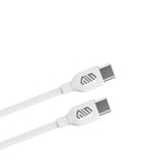 كابل Smart Gate USB-C إلى USB-C من PVC بطول 1.8 متر – شحن سريع – أبيض