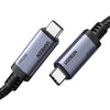 كابل UGREEN 65383 USB-C إلى USB-C بقدرة 240 وات – 1 متر – فضي