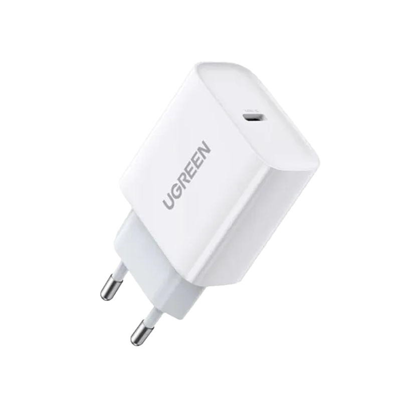 شاحن حائط UGREEN USB-C، 20 واط، CD137 – أبيض
