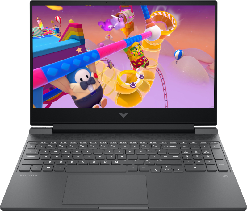 لابتوب HP Victus 15-fb3020ne للألعاب، معالج AMD Ryzen 7 7445HS، ذاكرة 16 جيجابايت RAM، سعة تخزين 512 جيجابايت SSD، كرت شاشة NVIDIA GeForce RTX 3050، شاشة 15.6 بوصة FHD، نظام تشغيل Windows 11، -Mica Silver