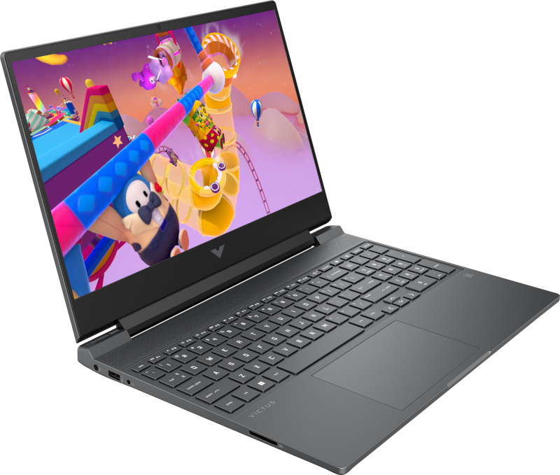 HP Victus 15-fb3020ne Gaming Laptop, AMD Ryzen 7 7445HS, 16GB RAM, 512GB SSD, NVIDIA GeForce RTX 3050, 15.6" FHD Display, Windows 11 - Mica Silver