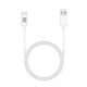 كابل Smart Gate ‏2 في 1 USB وType-C إلى Type-C بطول 1 متر – أبيض