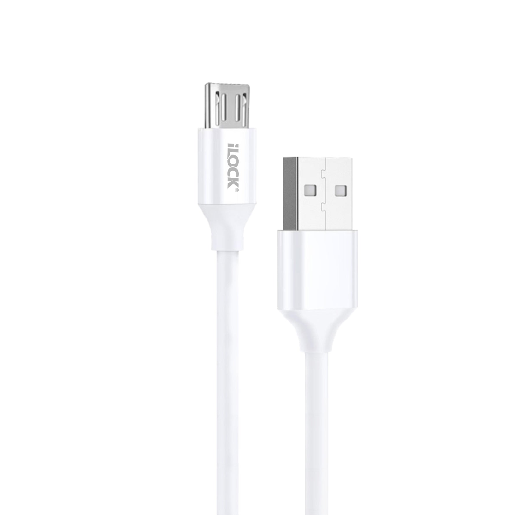 كابل I-Lock Micro USB بطول 1 متر، موديل 5086، أبيض