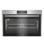 Ariston Built-in Oven, 90 cm,96 liters, Gas, Fan, Electric Grill, Stainless Steel, AROG 9R2F3NG XNA - Silver x Black
