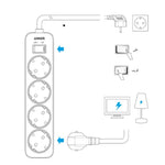 Anker Power Strip 4-IN-1 Safety A9143L21 - White
