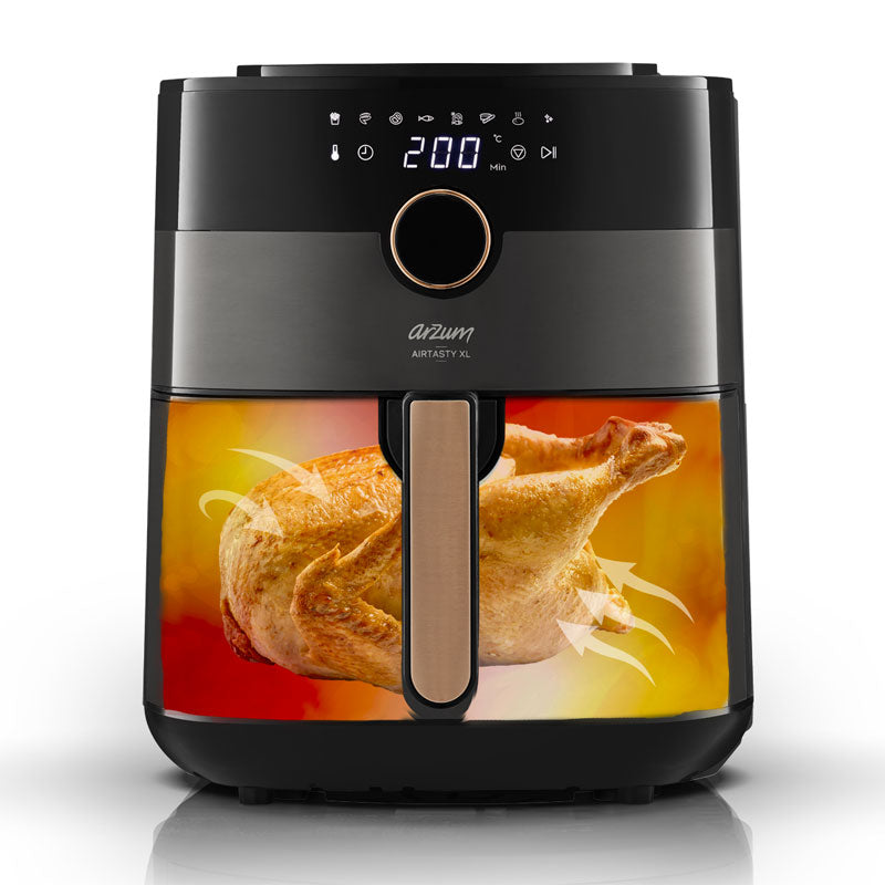 Arzum Digital Air Fryer , 6Litre , 1750W , Black - AR2074/B