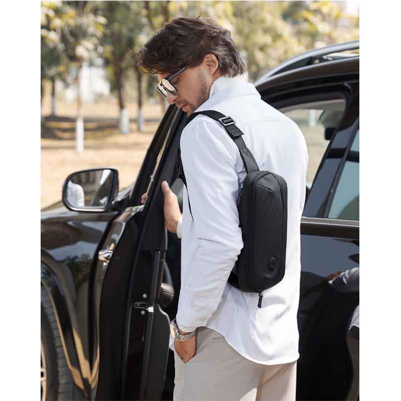 Arctic Hunter Cross Bag - Black - Y00557
