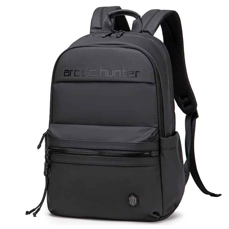Arctic Hunter Laptop Backpack Bag - Black - B00536