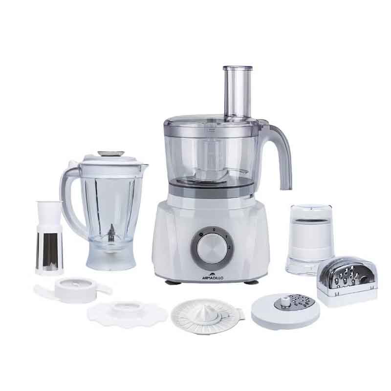 Armadillo food Processor 32 Function 1000 Watt , Bowl 1,5 Litre , White - ARM-SDA-KM-WH-0000