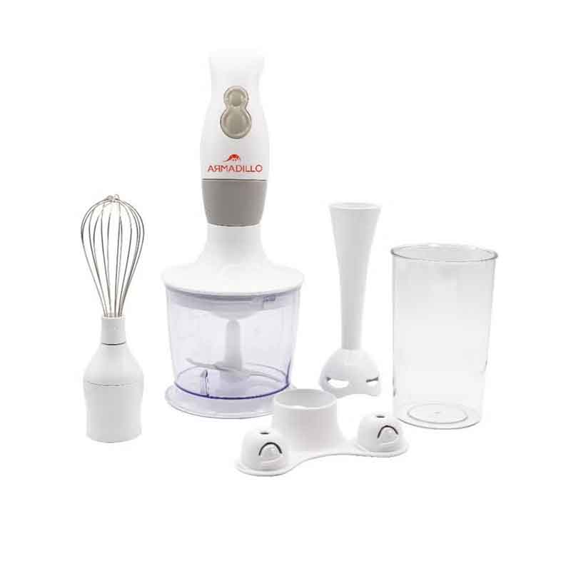 Armadillo Hand Blender Multi Function 400 Watt , 2 Speed - White*Gray - ARM-SDA-HBLD-WH-0001