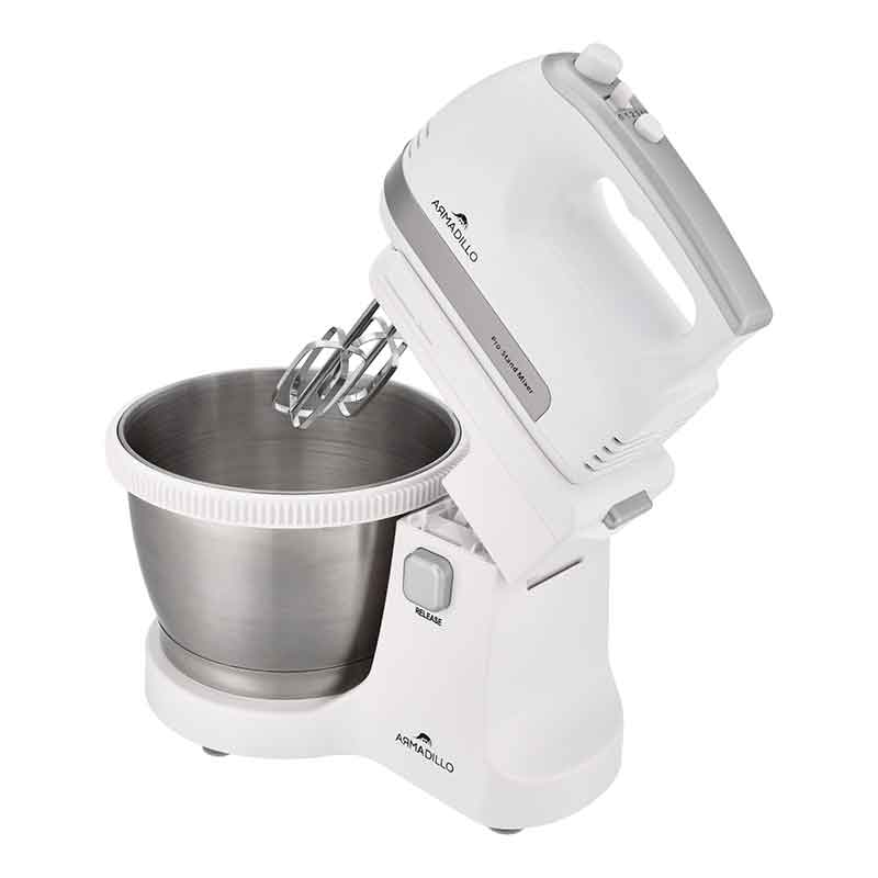 Armadillo Mixer Stand 3.5 Liter , 500watt , 5 Speed , White - ARM-SDA-HMIXB-WH-009 