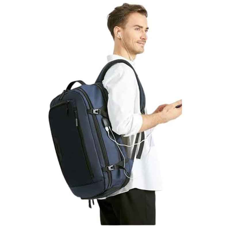 Arctic Hunter Laptop Backpack Bag - Blue - B00187