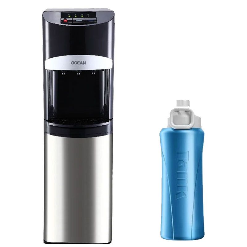 أوشن مبرد مياه، ٣ صنابير (بارد ساخن عادي)، تحميل سفلي - تانك سوبر كول 1لتر ( هديه )
