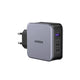 Ugreen Nexode Wall Charger , 3 Ports USB , 140 Watt , CD289 - Black