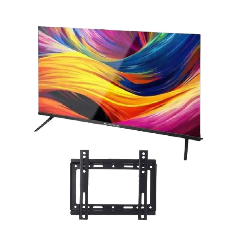 تلفزيون Armadillo 32 بوصة HD سمارت LED بدون إطار بنظام Whale OS + يوتوبيا حامل تليفزيون على الحائط 14-42 بوصة ( هديه )
