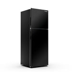 ثلاجة فريش 329 لتر نوفروست، بابين، تصميم باب مسطح – FNT-BS370 – أسود 