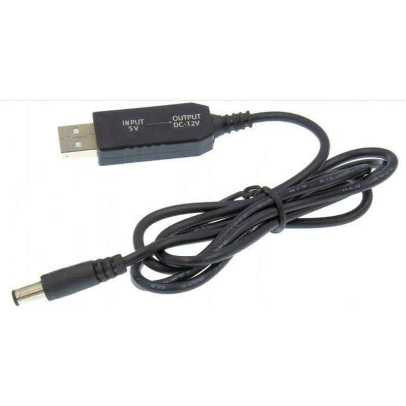 Boost USB to 9v, 5v, 12v Cable Power 1A - Black