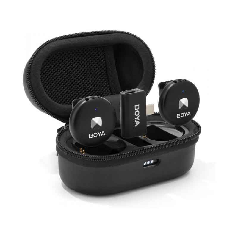 BOYA Wireless microphone ULTRACOMPACT Omic-U USB-C, 2.4GHZ - Black