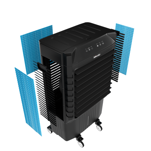 Mienta Digital Air Cooler, 85 Liter,2 Tanks,3 Speeds,AC49338B- Black
