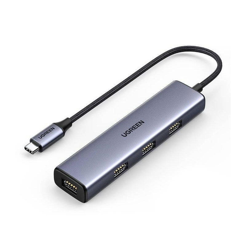 UGreen , Hub , USB C to 4XUSB , 3.0 , 20841 - Silver
