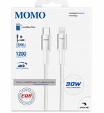 MOMO Type-C to Lightning Fast Charging Cable 30W 1.2M (MO-011031) – White