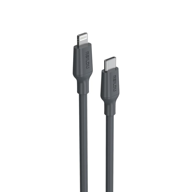 Rsilou Type-C to Lightning Cable 30W R2031-001 – Black