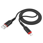 
Hoco Cable Lightning 2M 2.4A USB Anti-Bending X59 - Black

