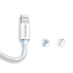 Rockrose Ivory AL Cable Lightning Fast Charge & Data Sync - White