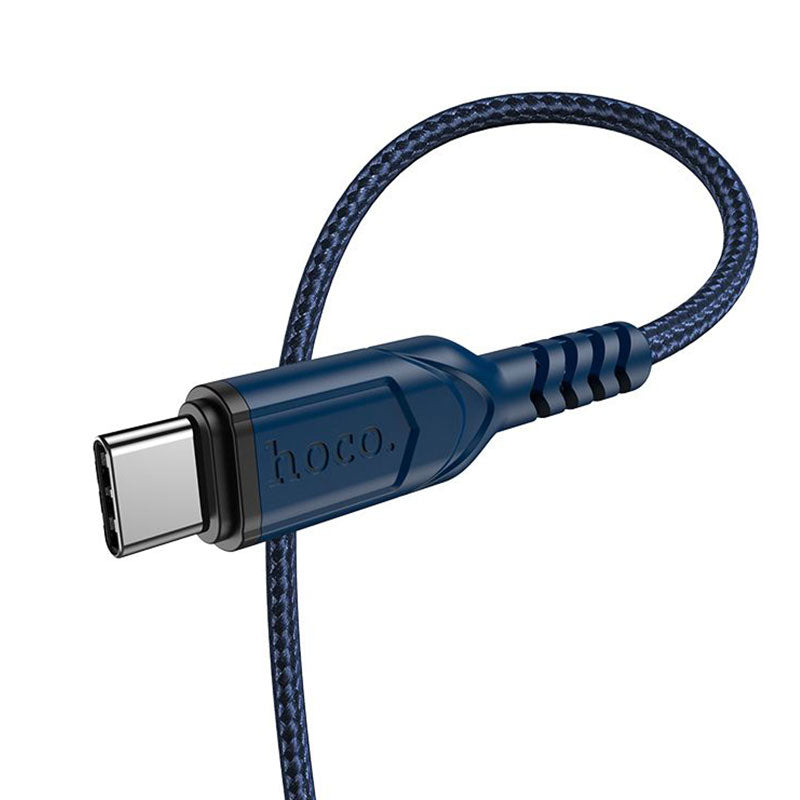 Hoco Cable Type-C 1M 3A USB Anti-Bending X59 - Blue