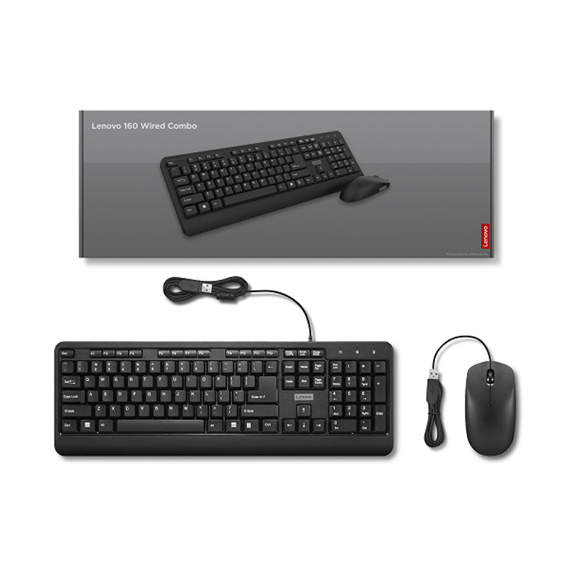 LENOVO COMBO MOUSE&KEYBOARD WIRED 160 (GX31L52655)