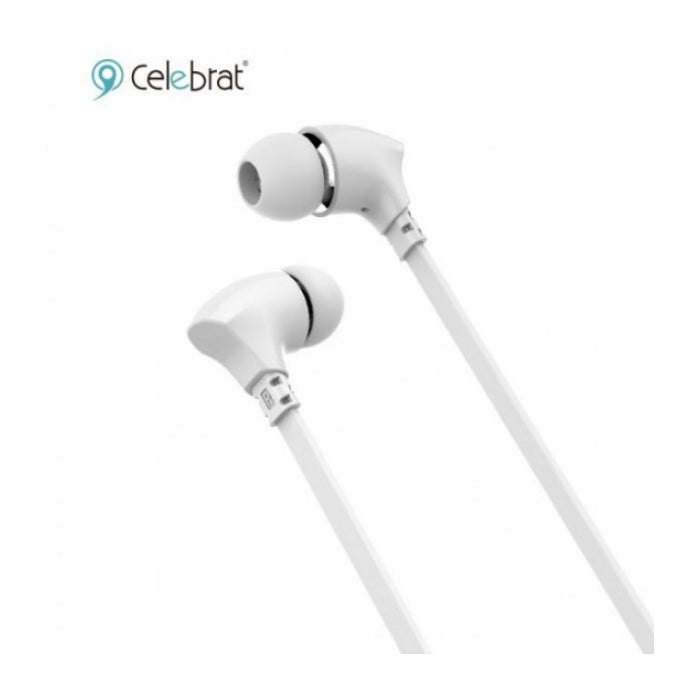 Celebrat G3 Wired Earphones – White